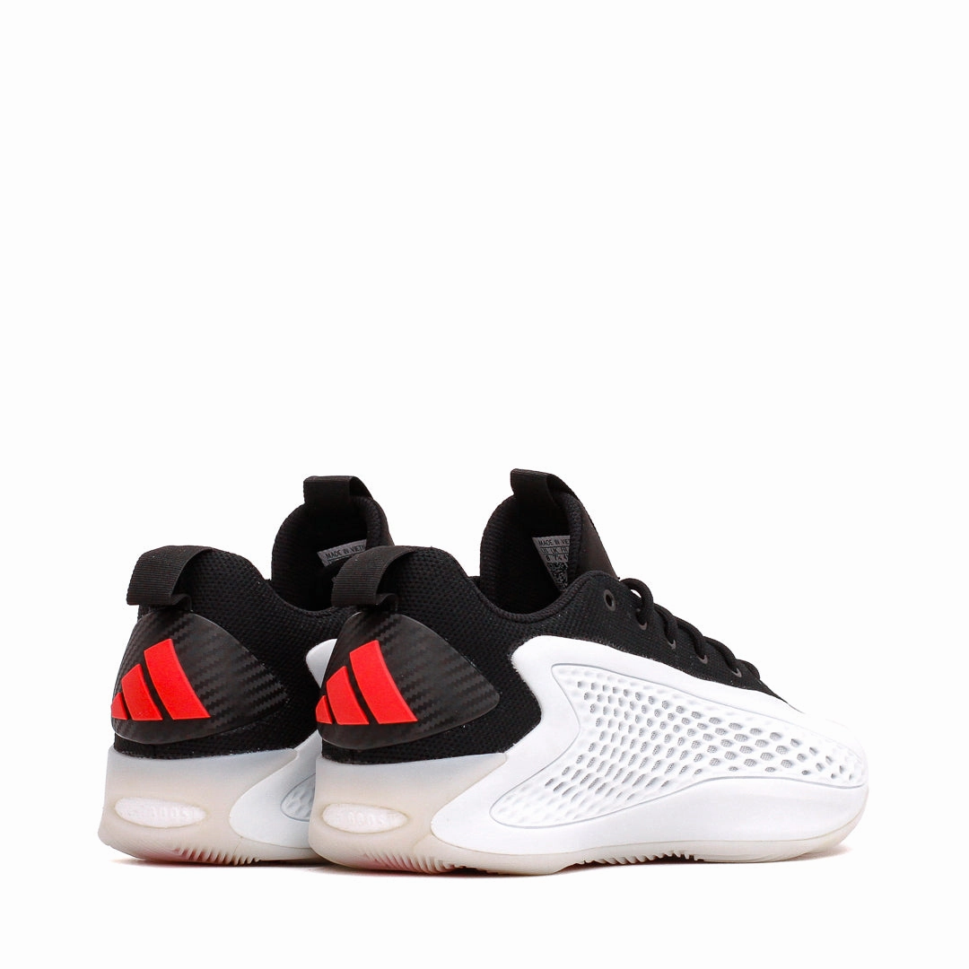 Adidas Basketball Men Anthony Edwards 1 Low White JQ6140 Shock Dispersing Tech Contoured Heel Clip
