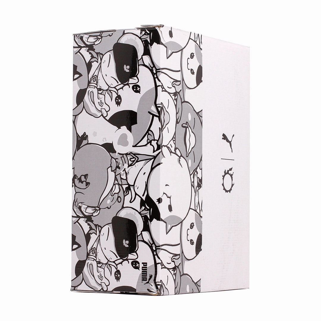 Puma Basketball Men Court Rider Chaos Final Fantasy Black Violet 378418-01 Impact Resistant Plate Game Time