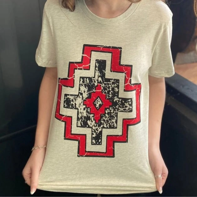 Rebel Red Aztec Tee QuickRelease Closures