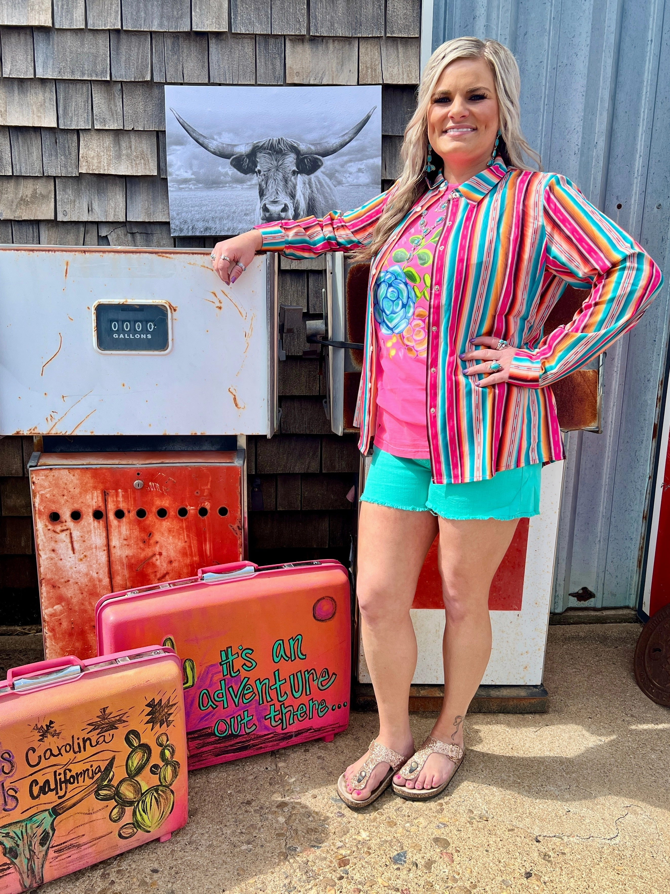 PLUS Feel the Sunset Top* Reverseble Design FlexibleCollarStructure