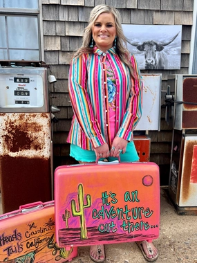 PLUS Feel the Sunset Top* Tailored Silhouette