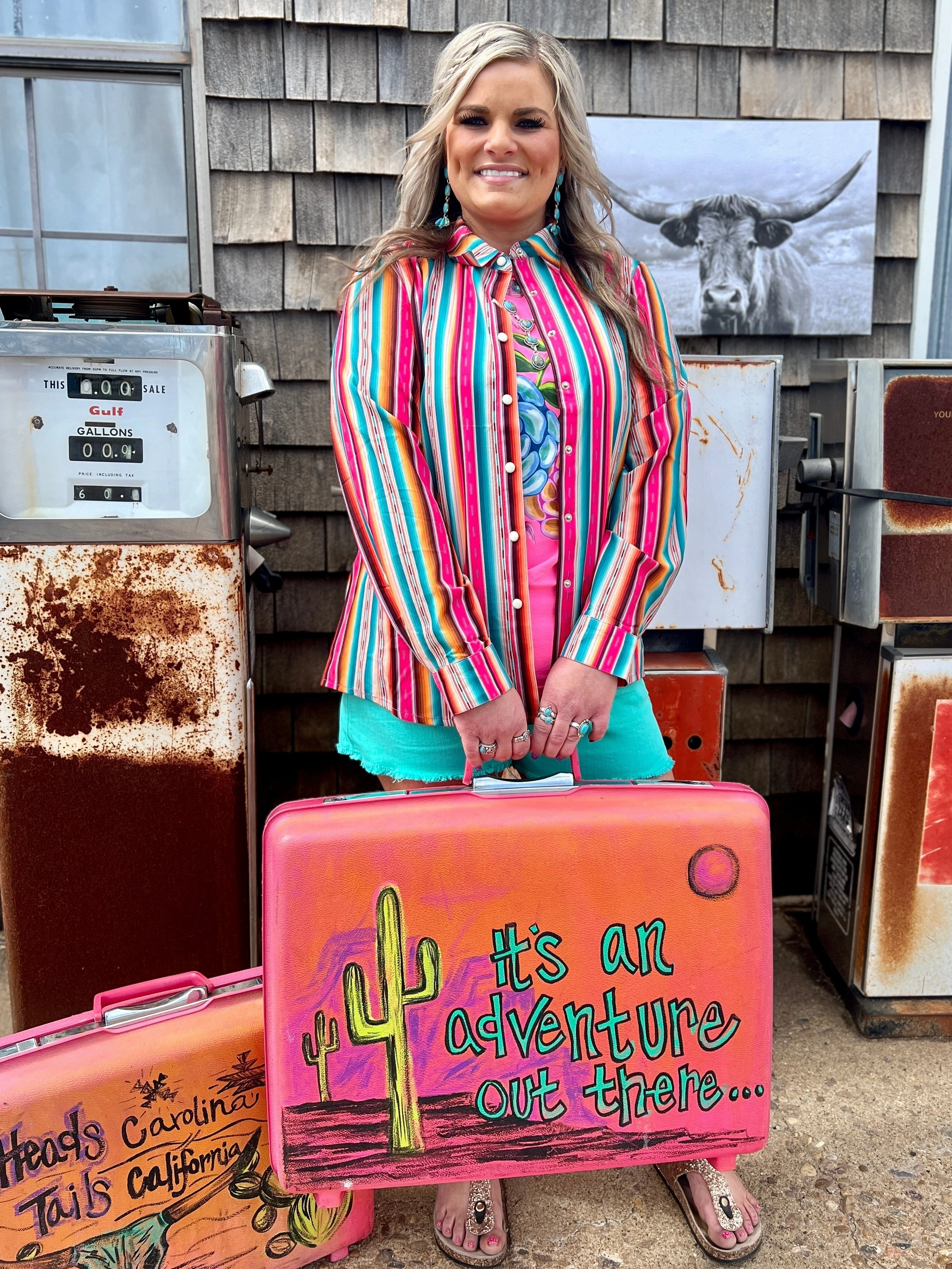 PLUS Feel the Sunset Top* Tailored Silhouette