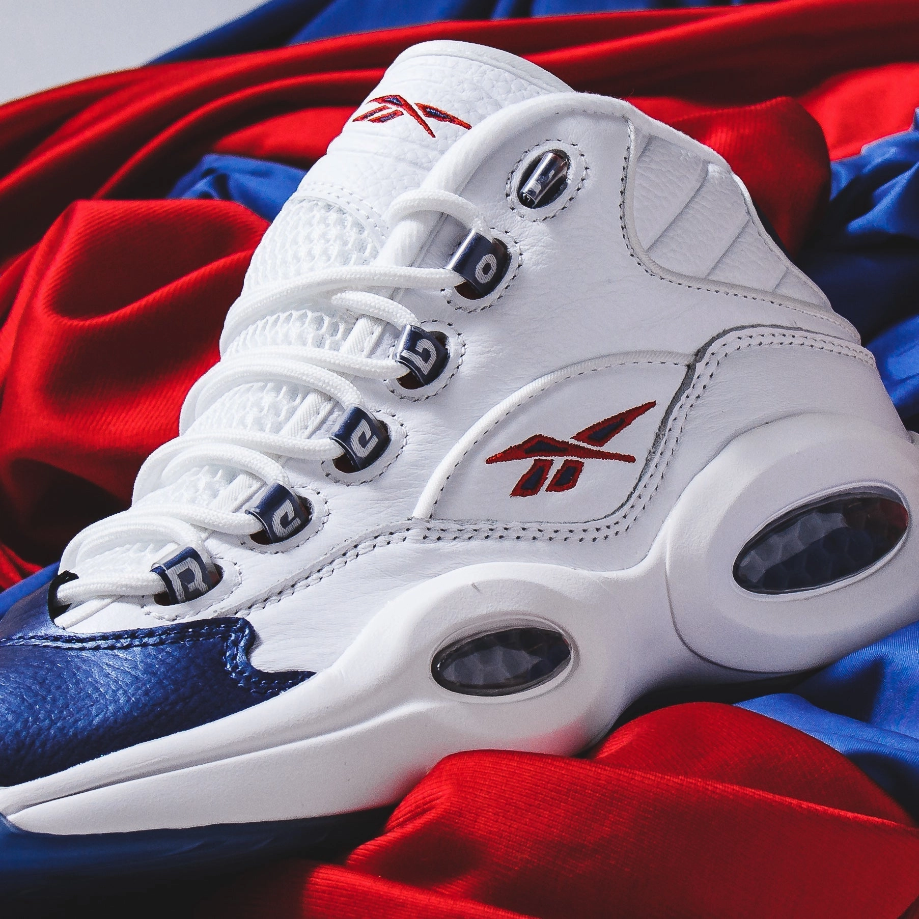 Pro Court Shoes Reebok Classics Basketball Men Question Mid Allen Iverson Blue Toe GX0227