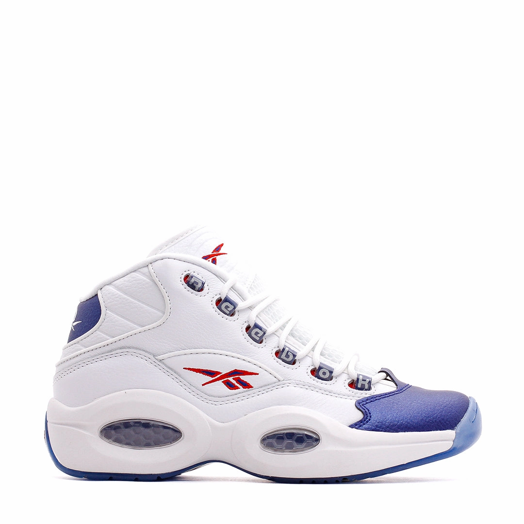 Reebok Classics Basketball Men Question Mid Allen Iverson Blue Toe GX0227 Seamless Inner Sleeve Heel Guard Tech