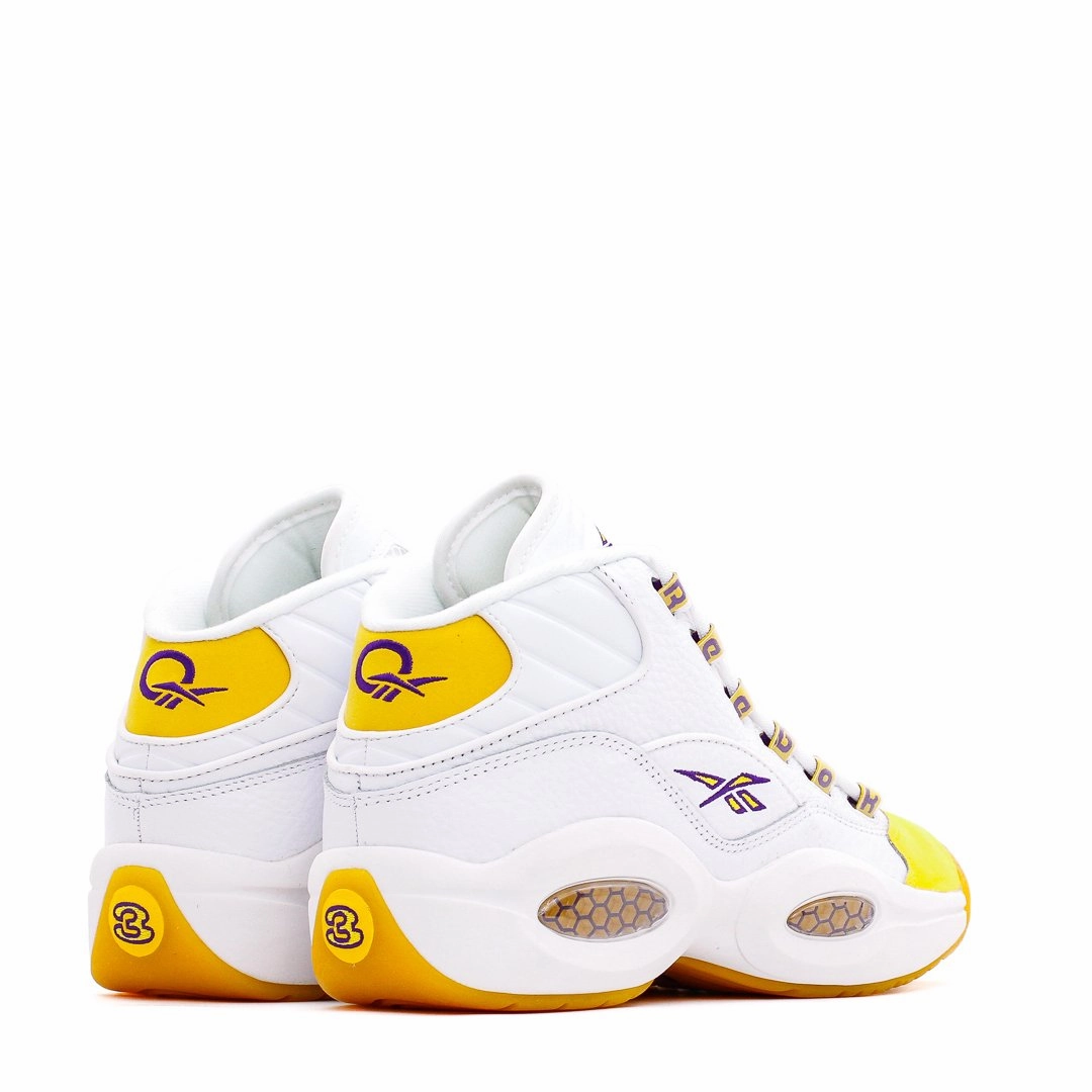 Reebok Classics Basketball Men Question Mid Allen Iverson Yellow Toe Core FX4278 360 Degree Airflow