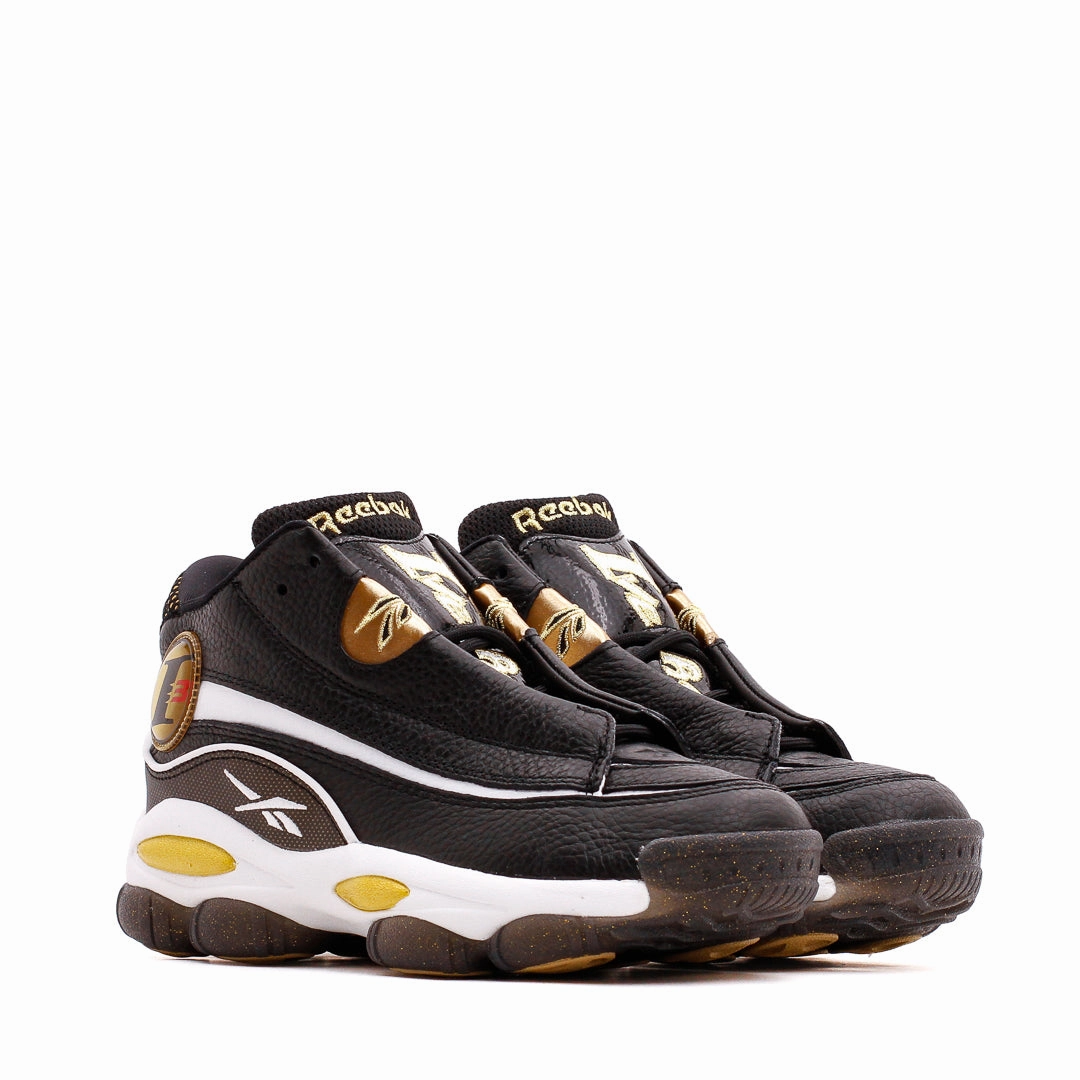 Speed Training Durable Stitching Reebok Classics Basketball Men The Answer DMX Allen Iverson Black Gold GW6372