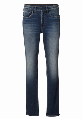 Neutral Smooth Streetwear Fan Beach Day Slim Ash Men's Freedom Flex Jeans, Dark Sanded Blue - BM22920