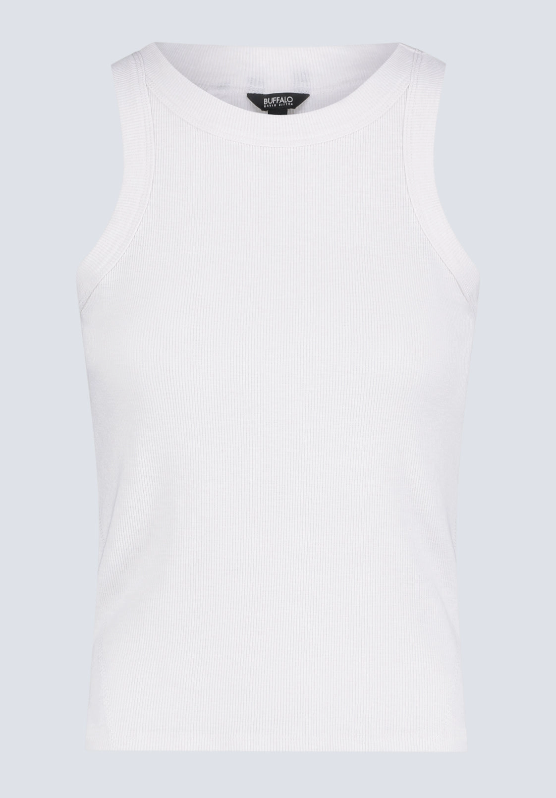 Regine Women's Ribbed Tank Top, Cloud White - KT0119H Anti Fade Technology