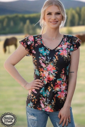 MoistureControl RollUpSleeves PLUS Sterling Kreek Costa Rican Princess Top