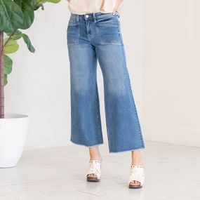 slim fit Eco Friendly Night Out Advocates High Rise Wide Leg Ankle Fit Regular & Plus Sizes