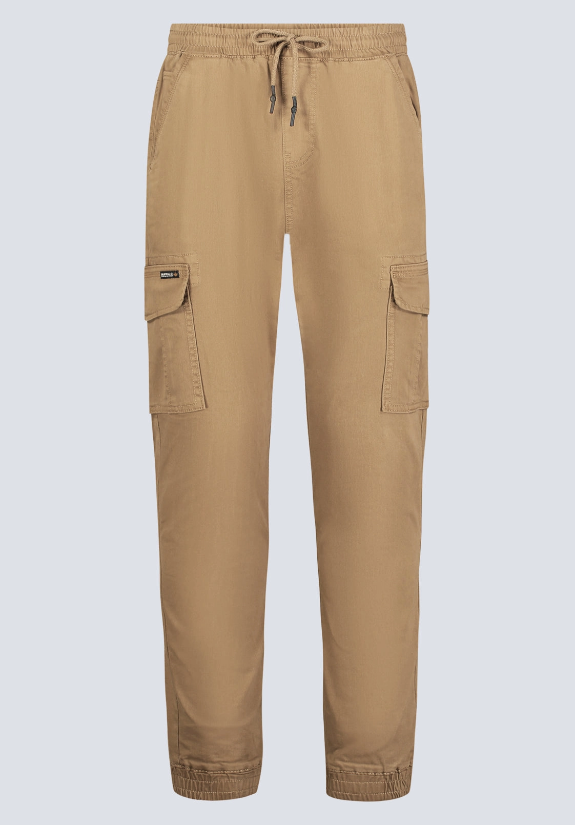 Wear Resistant Fabric Comfy Movement Fit Cargo Tom Men's Jogger Pants in Dark Beige - BM22930