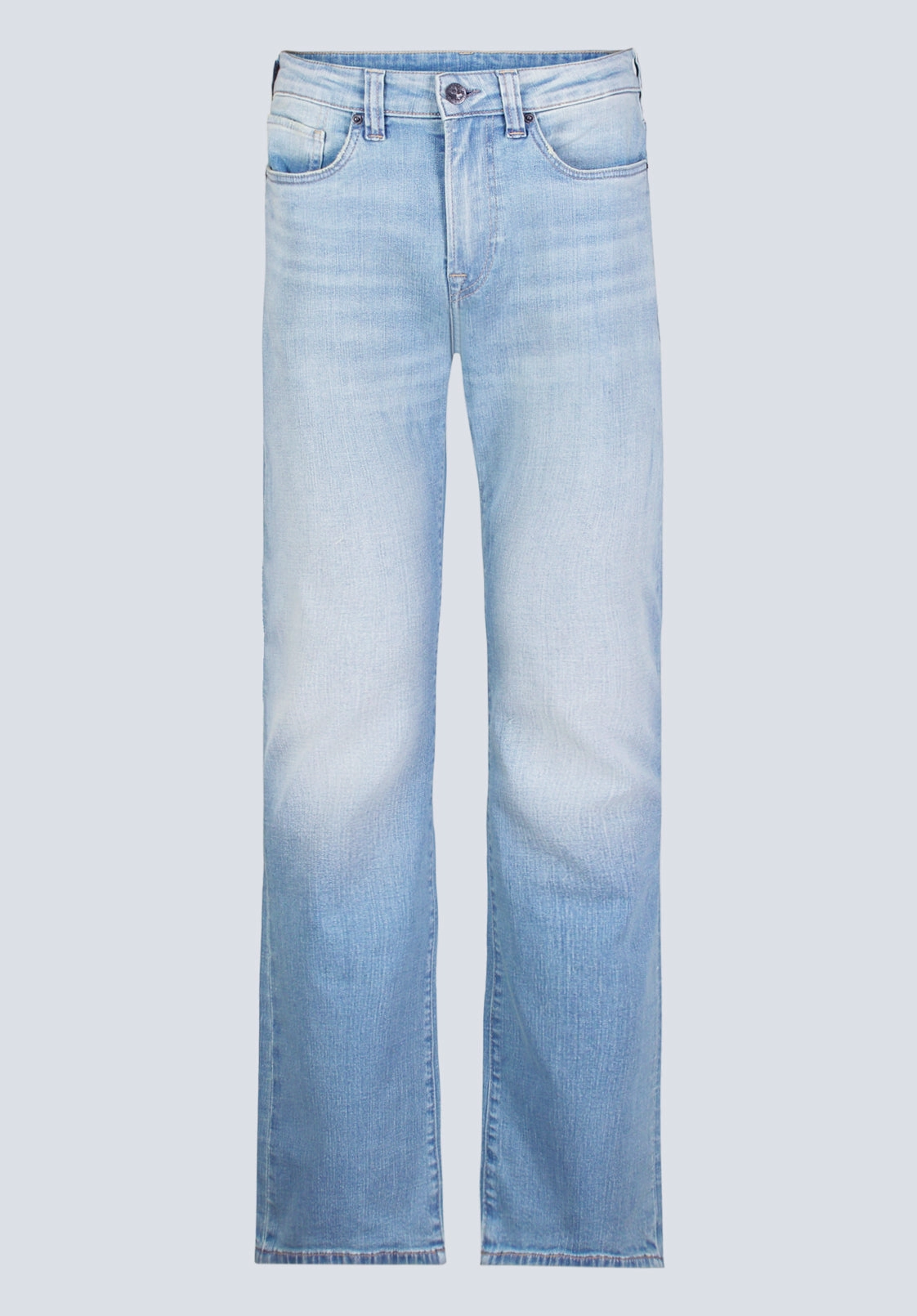 Relaxed Boot Game Men's Vintage Feel Jeans, Light Blue - BM26002 Smooth Loose Versatile Outfit Basic