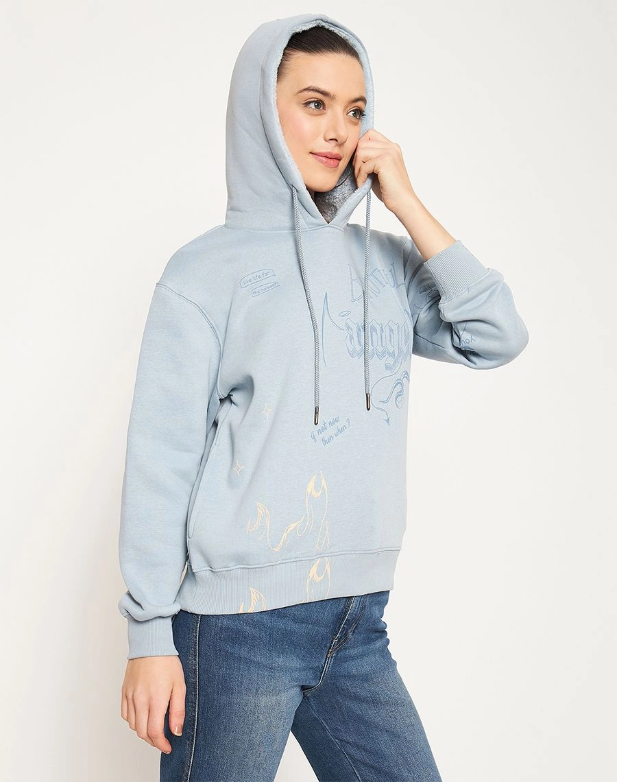 Suede Madame Celeste Printed Sweatshirt