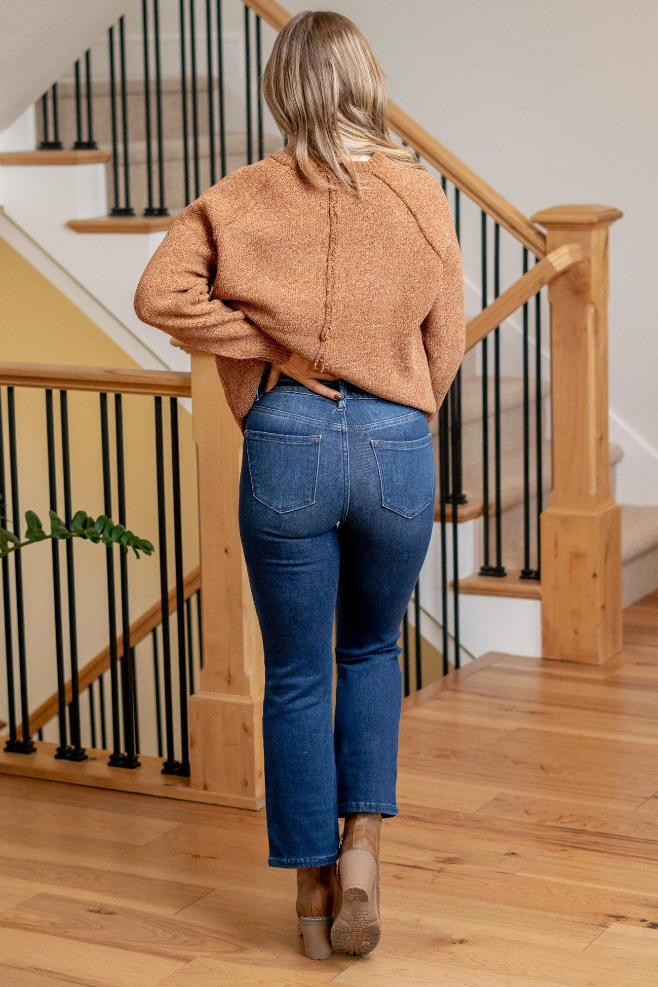 Sunday Morning Tummy Control Top High Rise Boot Cut Regular & Plus Sizes Non Fading Technology