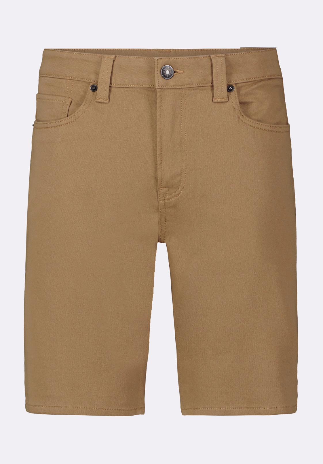 StretchWaistband Smart Look Relaxed Straight Dean Men's Freedom Flex Shorts, Dark Beige - BM26067