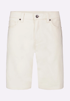 Fun Prints Simple Flex Relaxed Straight Dean Men's Freedom Flex Shorts, Vanilla White - BM26067