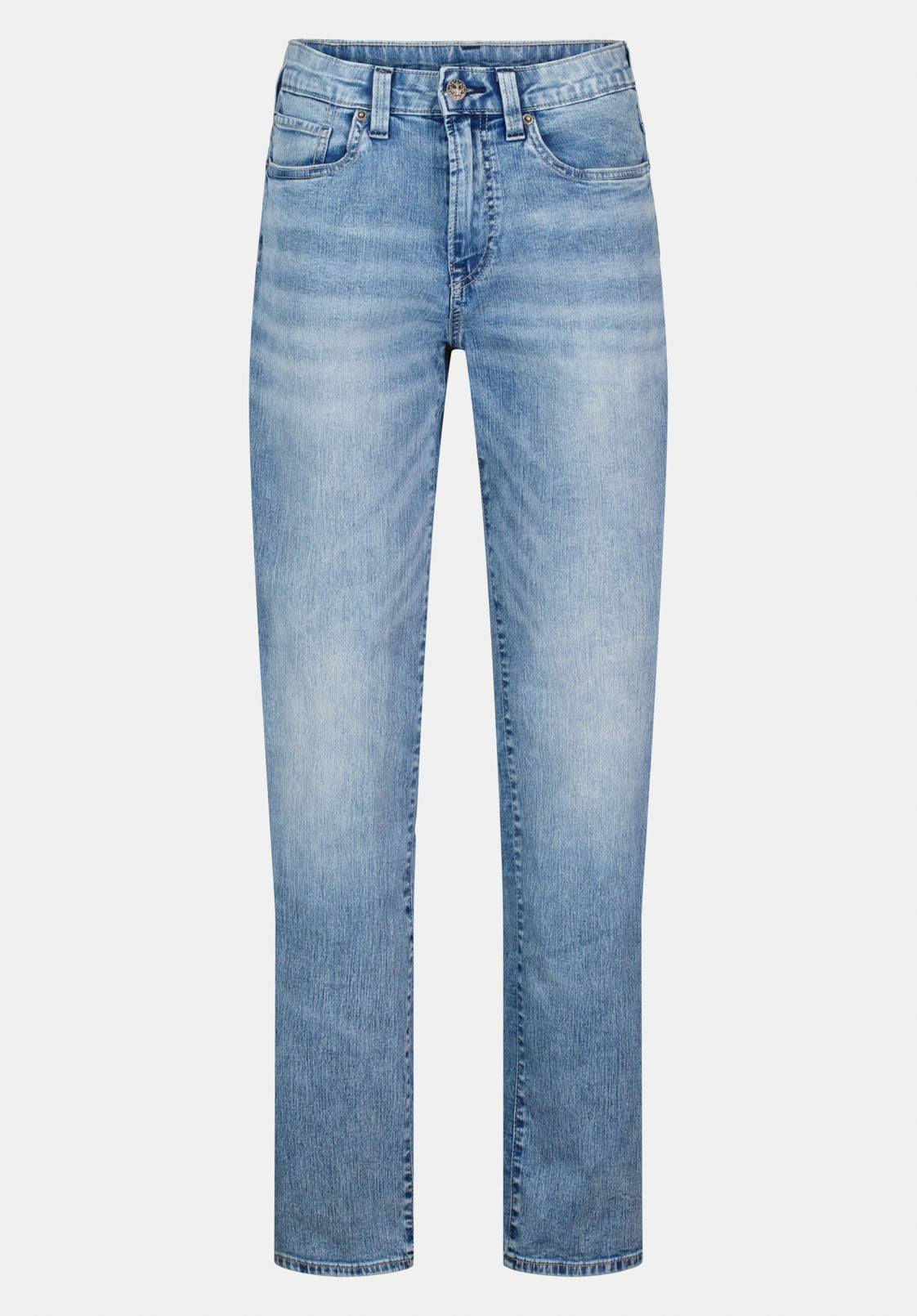 Relaxed Straight Driven Men's Jeans, Sandblasted Light Blue - BM20606 Comfy Waist