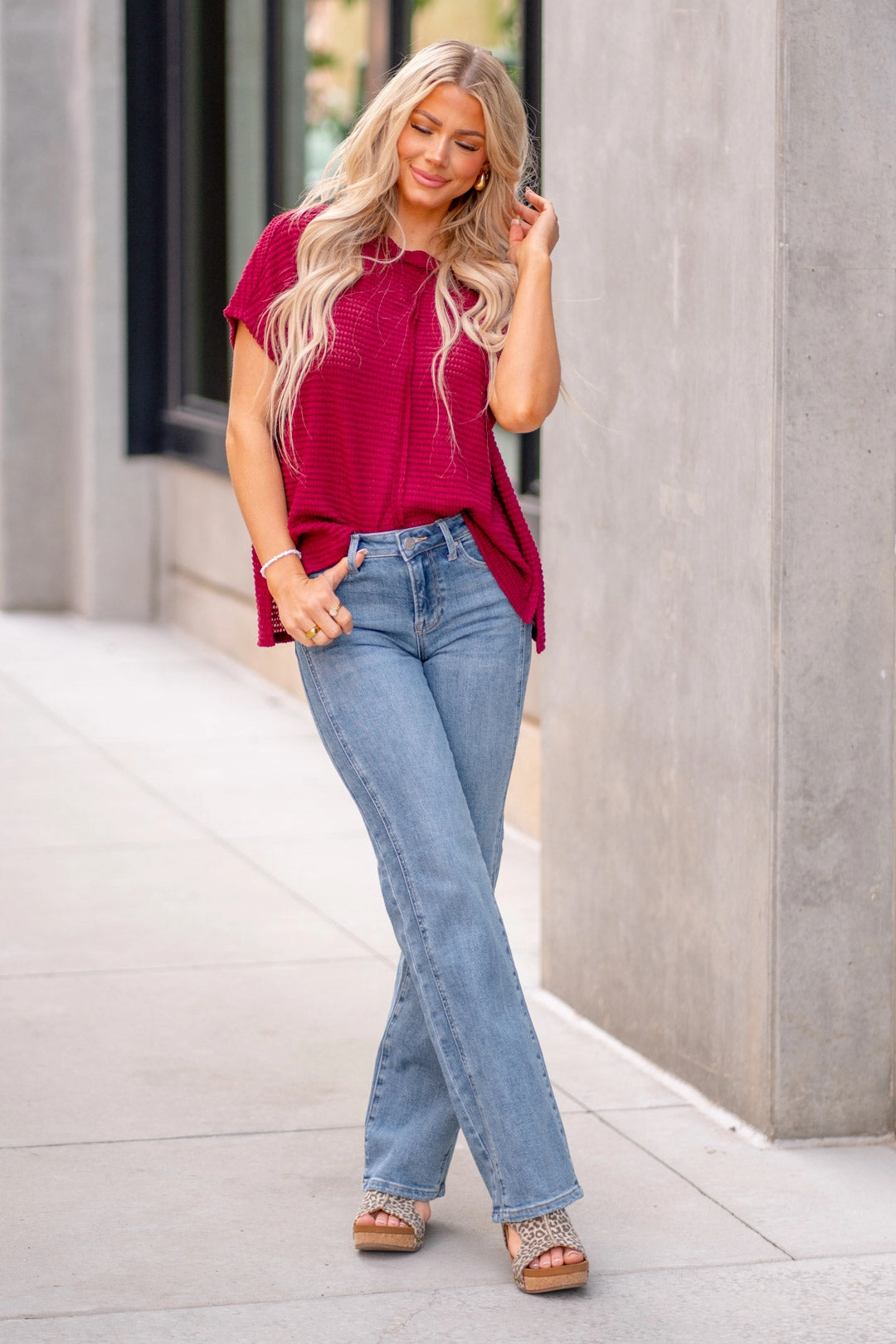 Remmy Mid Rise Straight Fit Regular & Plus Sizes Street Fashion Breathable