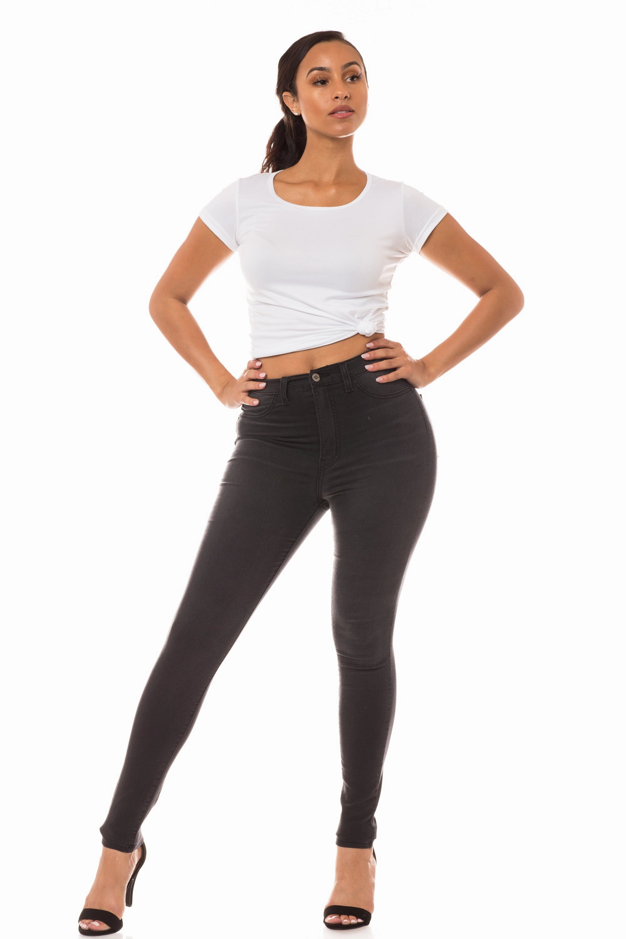 Selvedge Detailing 4403 Women's Super High Waisted Skinny Jeans