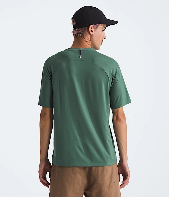 Breathable knit Men's Dune Sky Short Sleeve Crew | Duck Green