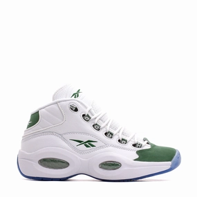 Reebok Classics Basketball Men Question Mid Allen Iverson White Green ID6690 Arch Stabilization Structure