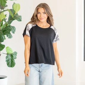 Simple Elegance Round Neck Drop Shoulder Top