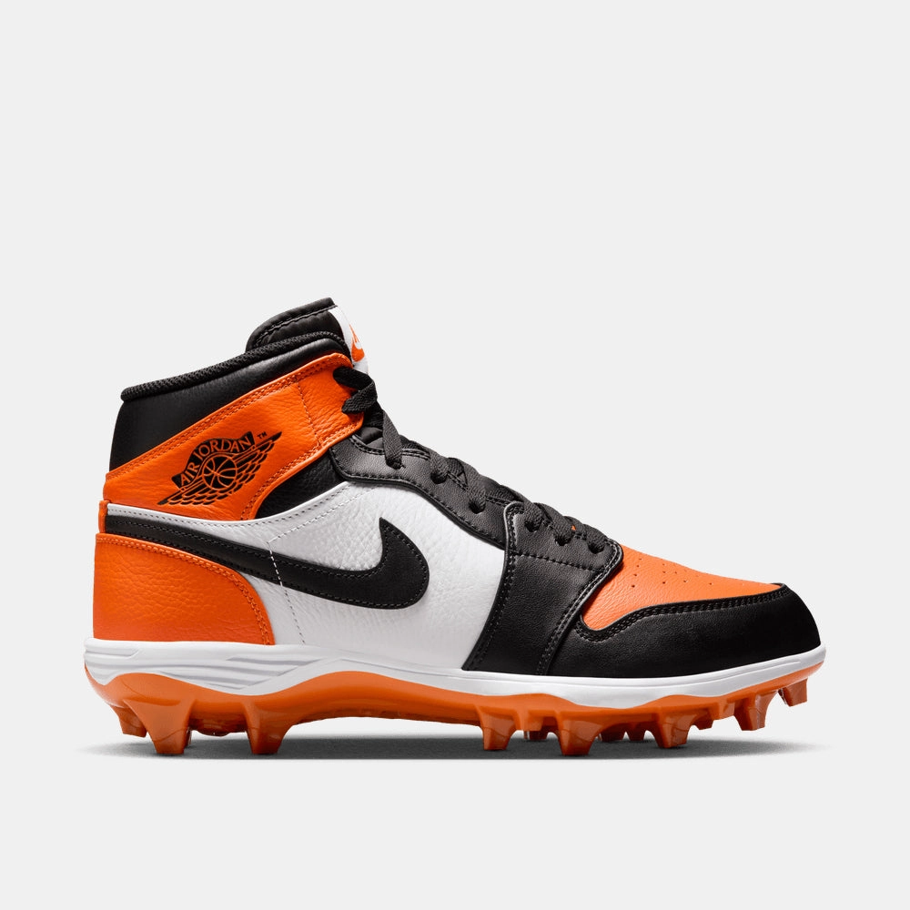 Men's Jordan 1 Mid TD Football Cleats Impact Resistant Shell