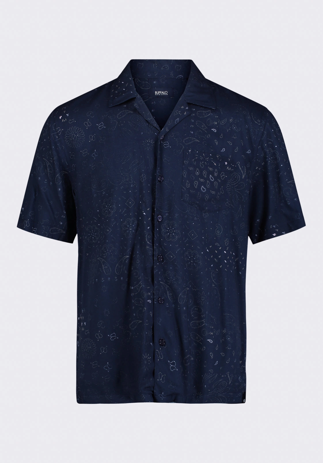 hypoallergenic Sandro Men's Printed Short-Sleeve Camp Shirt, Whale - BM24554