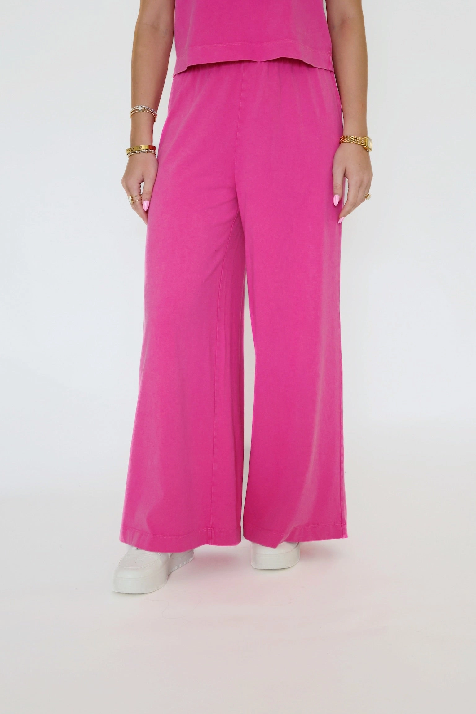 Scout Jersey Flare Pant- Island Pink (Final Sale) AntiSlipWaistband ExtendedSizeRange