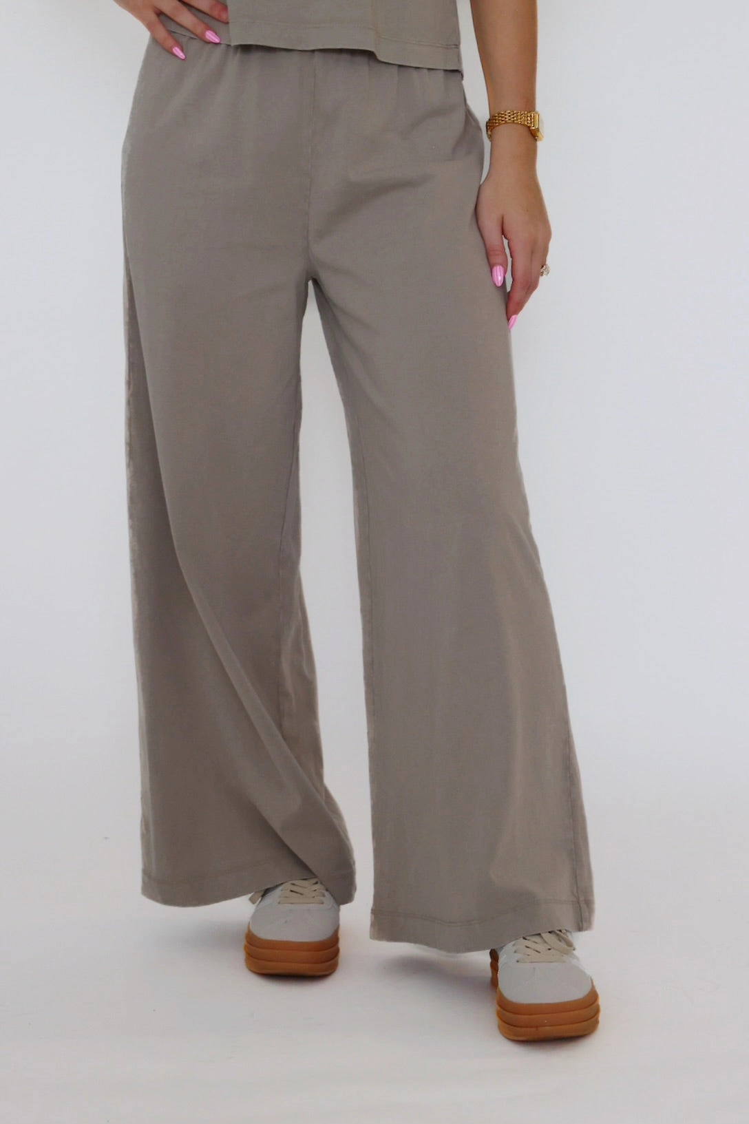 Slim Waist Scout Jersey Pant- Retreat