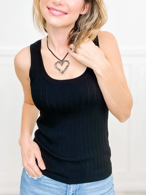 Sculpted Elegance Sleeveless Tank Casual Button-Down