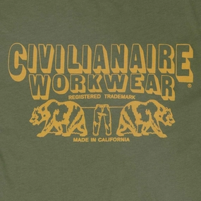 Breathable Microfiber " Workwear Bears " Short Sleeve Men's Crew Neck Tee - Biskra