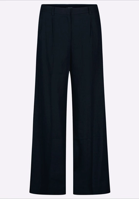 Adelina Women's Linen Blend Wide-Leg Pants, Black - WB0026P high waisted