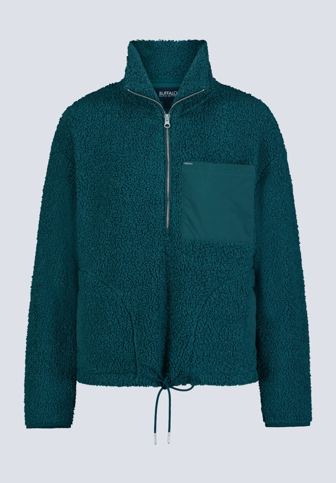 Sena Women's Sherpa Jacket with Chest Pocket, Dark Sea - JK0036F Moisture Wicking Fabric Snag Free Fabric