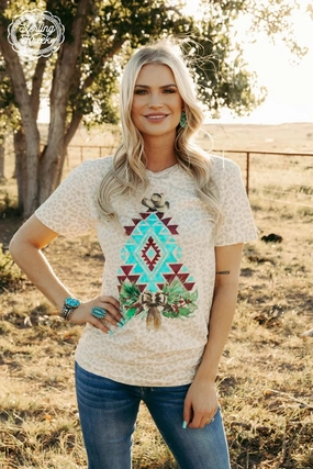 PLUS Cowboy Christmas Tee* High Stretch Fabric