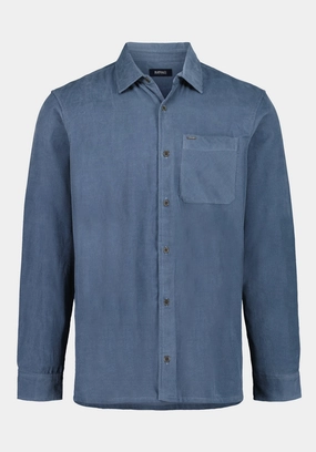 Sinclair Men??s Long-Sleeve Corduroy Shirt with Chest Pocket, Mirage - BM24772 Layered Look