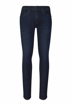 Skinny Max Men's Jeans in Sanded and Faded Dark Blue - BM22589 Street Fashion Parent Style