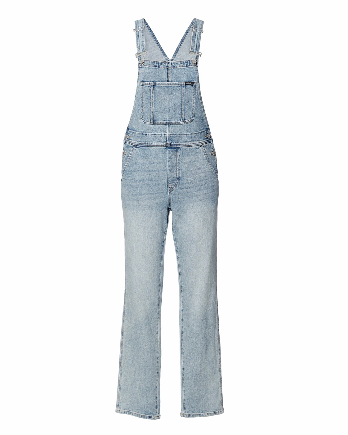 Sophisticated Look Casual Movement Straight Leg Hailey Women's Overalls in Light Blue - BL15838