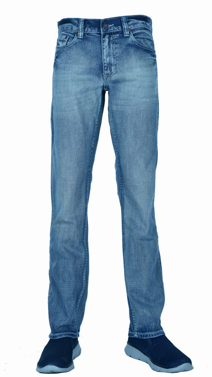 Comfy Home Comfort Weekend Getaway Layer game Flypaper Men's Straight Jeans Regular Fit Medium Blue Wash 100% Cotton