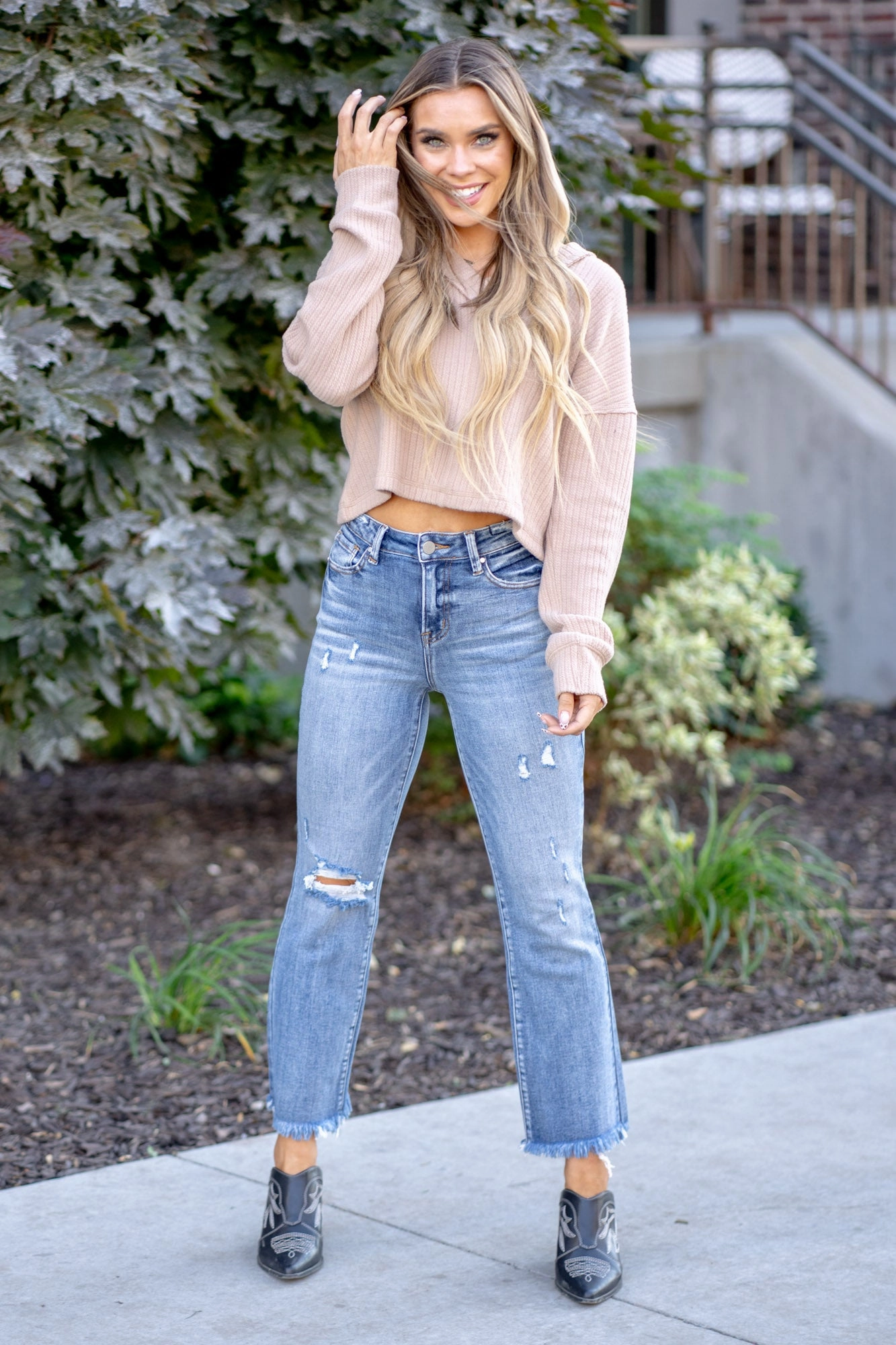 Casual Days Versatile Weekend Style Chestnut Trail High Rise Cropped Boot Cut Regular & Plus Sizes