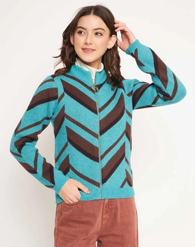 Fashion Layers Madame Peacock High Neck Sweater