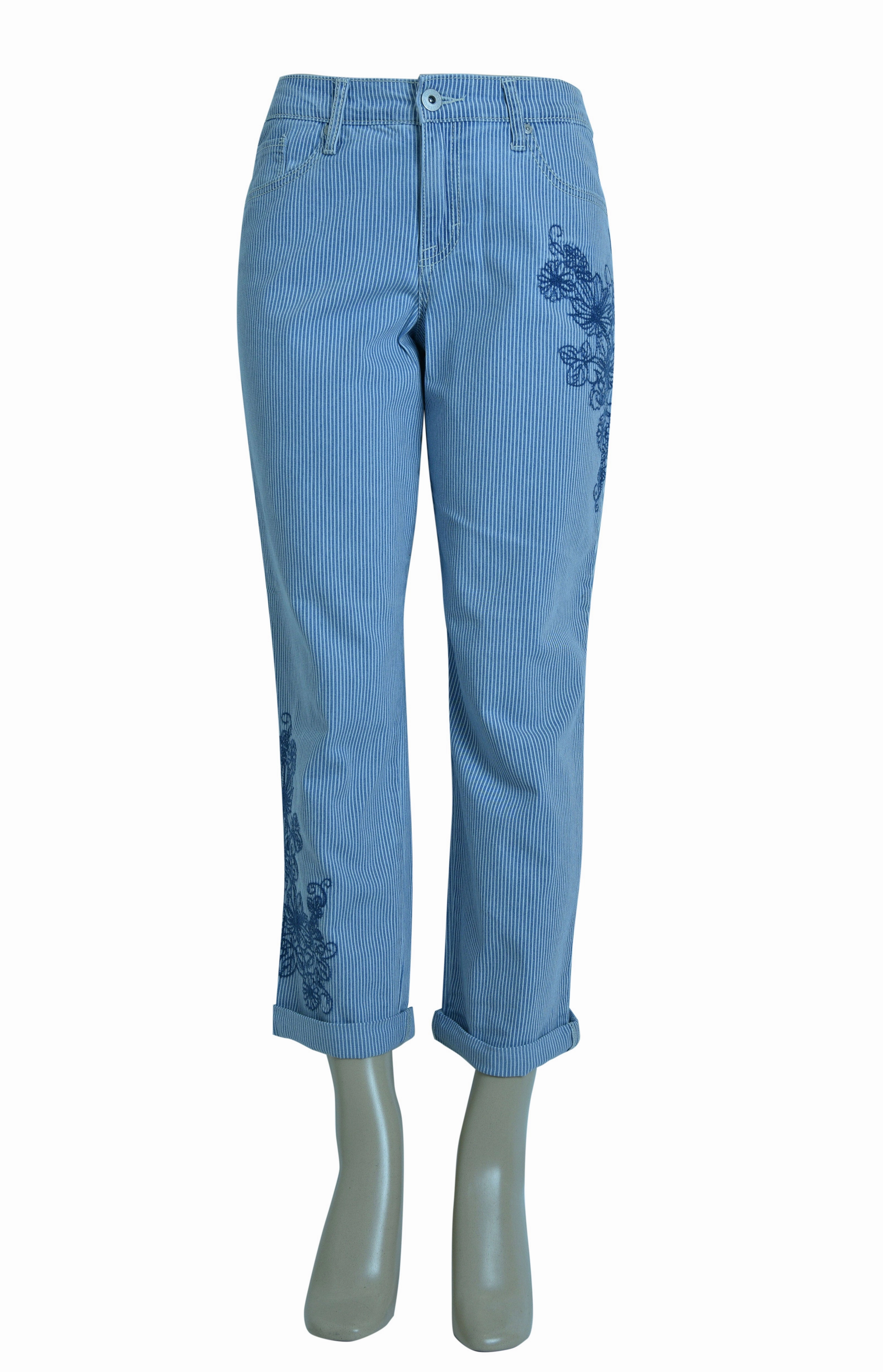 Polished Look Active Wear Firefly Women's Curvy Mid Rise Boyfriend Ankle Jeans Missy Plus