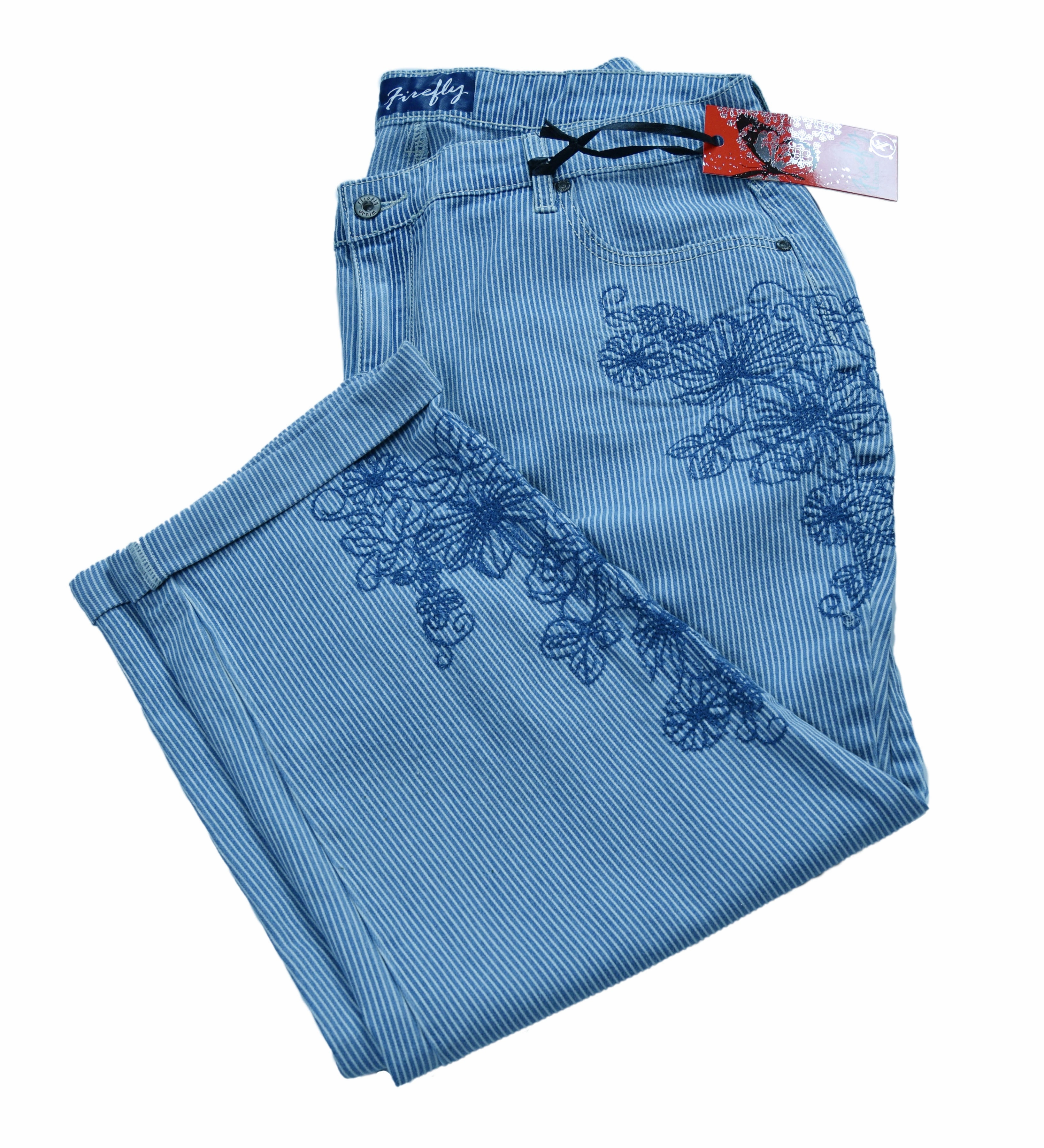 Firefly Women's Curvy Mid Rise Boyfriend Ankle Jeans Missy Plus Bold Casual Friday