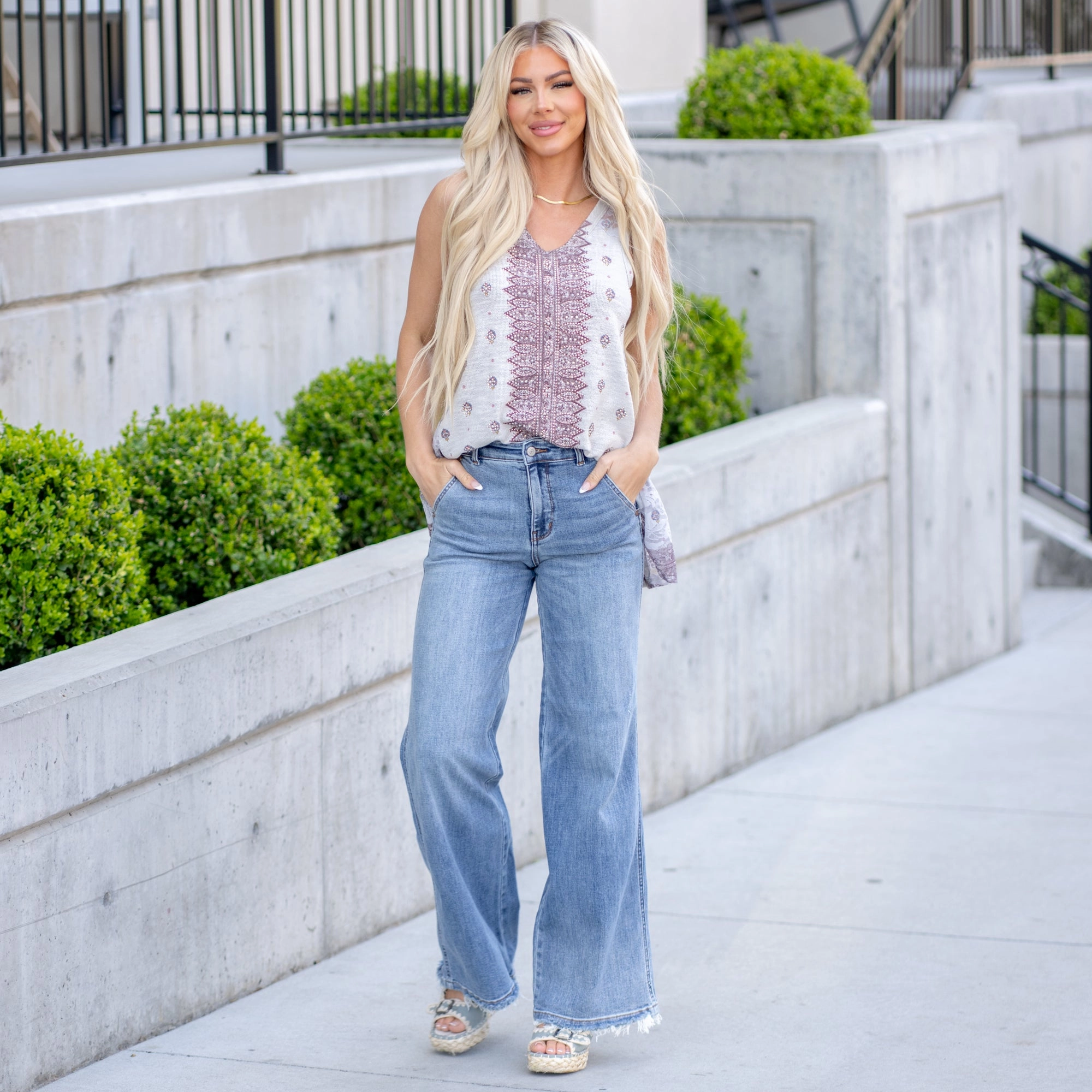 Dance With Me High Rise Retro Wide Leg Regular & Plus Sizes Chill Mode