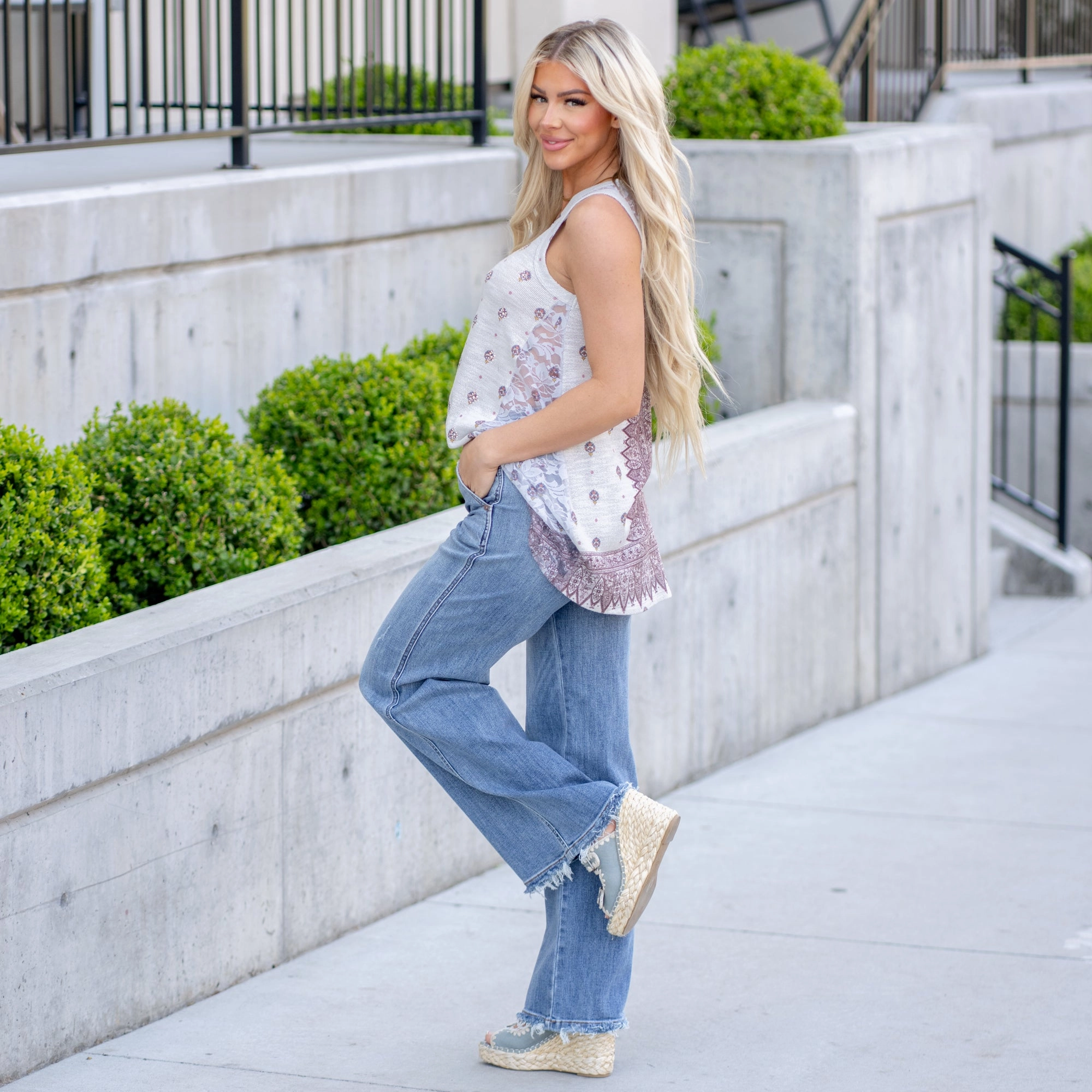 Dance With Me High Rise Retro Wide Leg Regular & Plus Sizes Party Look Earthy