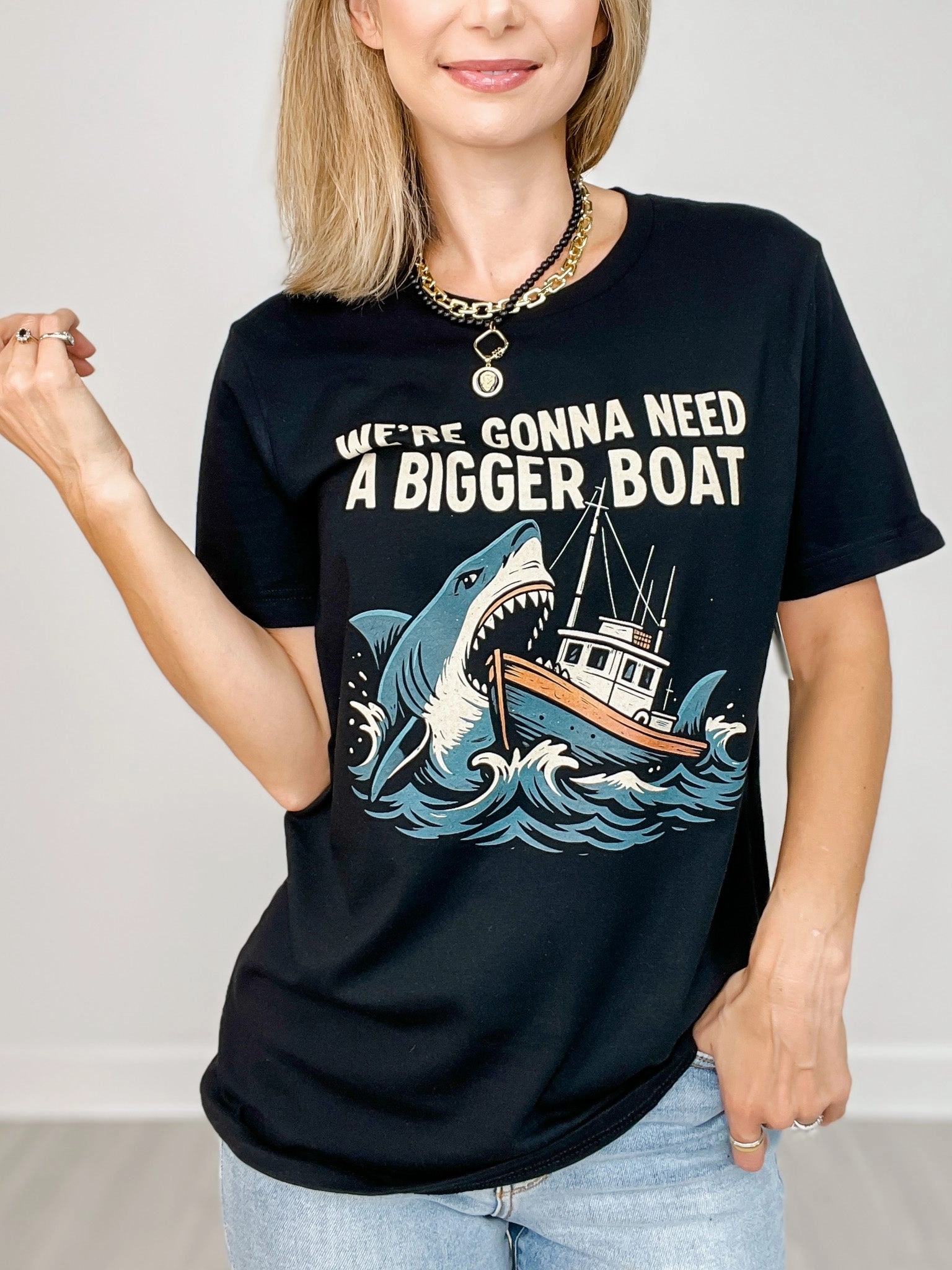 Formal Shirt We're Gonna Need a Bigger Boat Graphic Tee