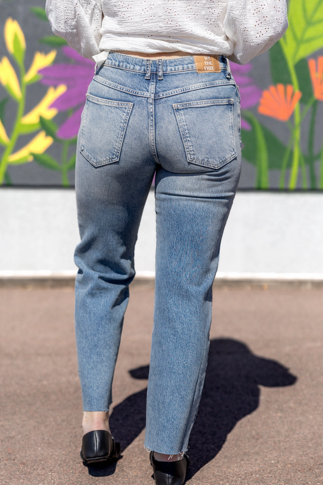 Smart Casual Spring Mood Formal We The Free Risk Taker Mid Rise Straight Jeans | Mantra