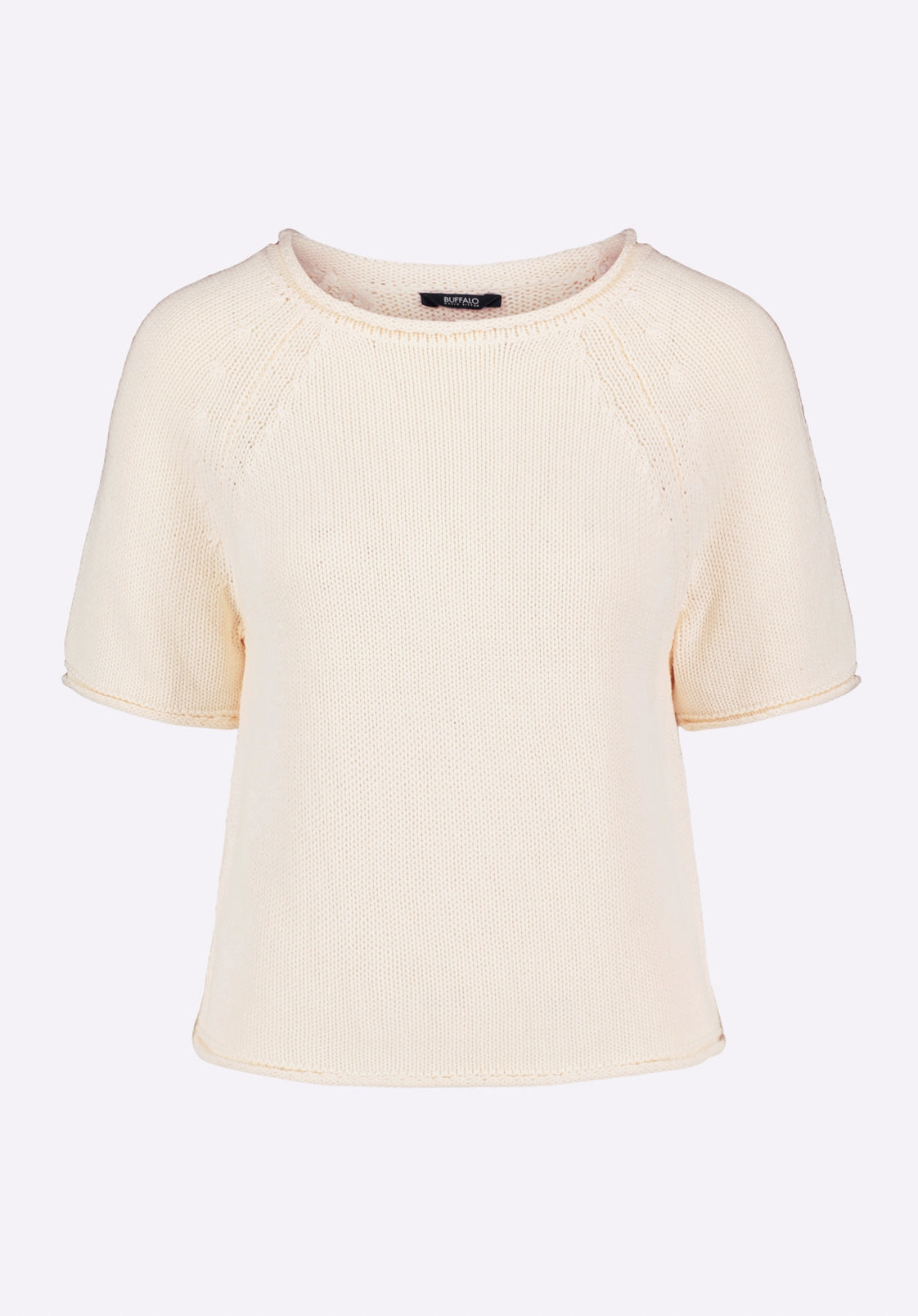 Chill Style Devora Women??s Light Knit Short-Sleeve Sweater, Parchment - SW0115P