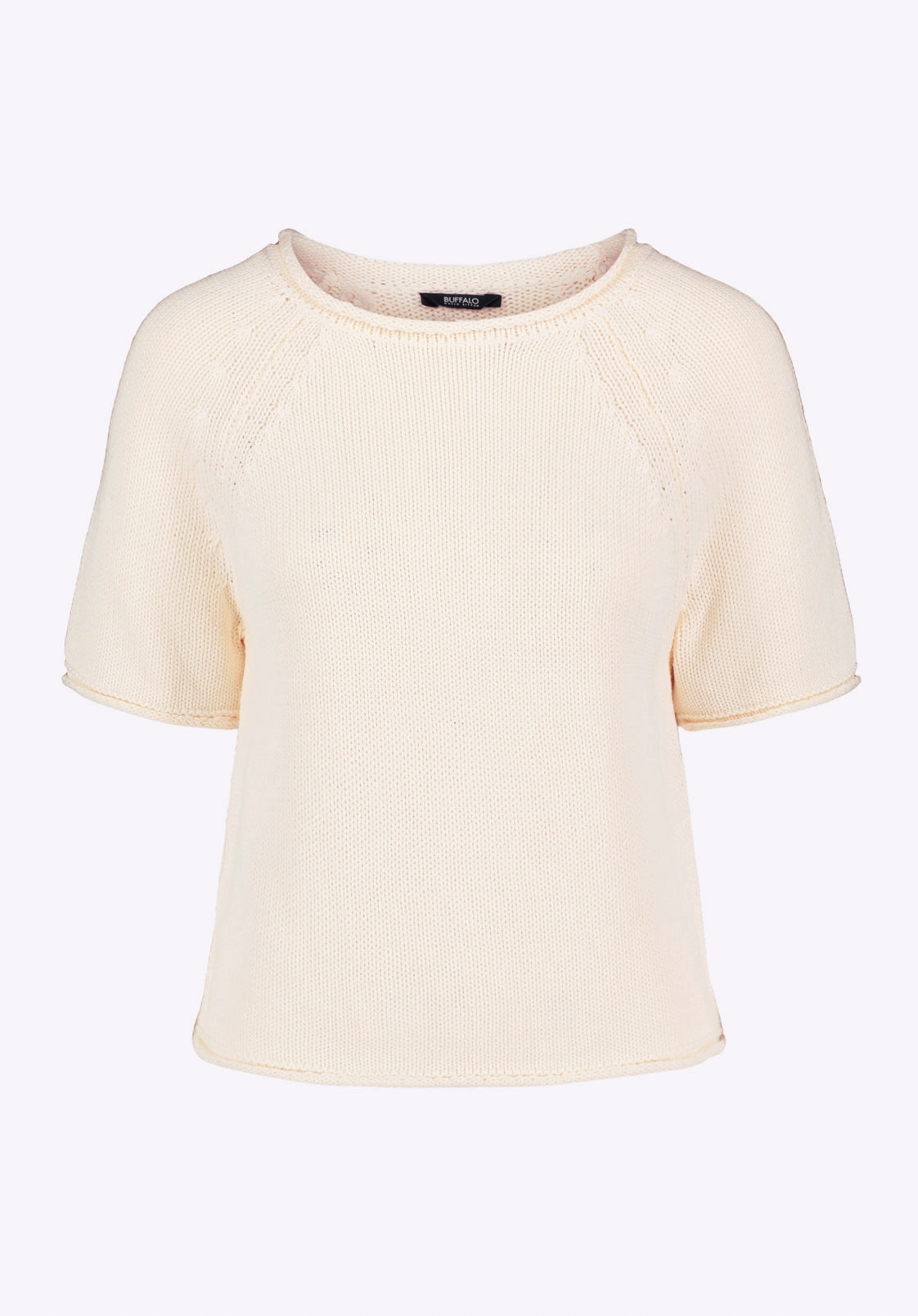 Devora Women??s Light Knit Short-Sleeve Sweater, Parchment - SW0115P Cozy Wardrobe Layered Fashion