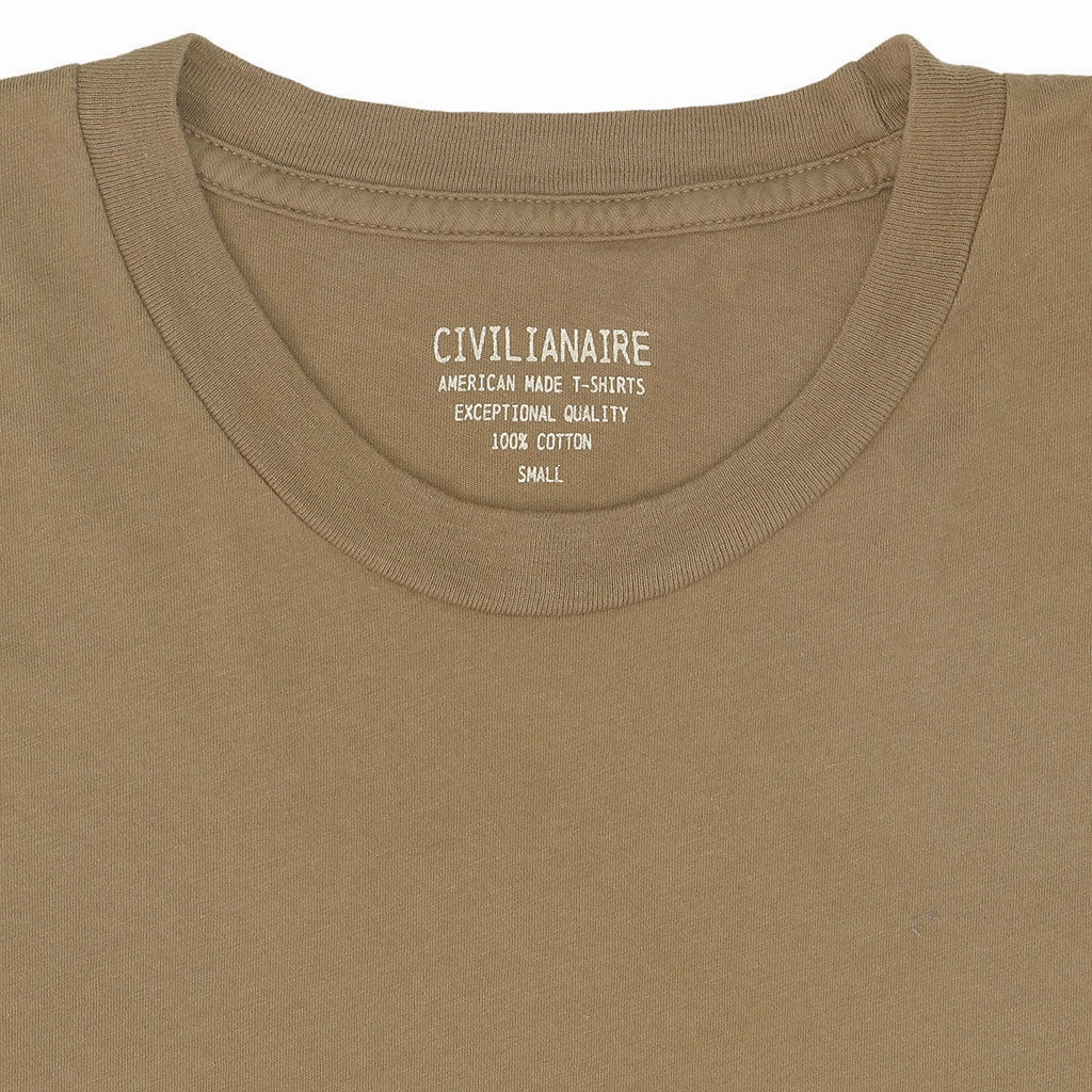 Crew Neck Short Sleeve Tee - Kindling SnagResistant PolyesterBlend